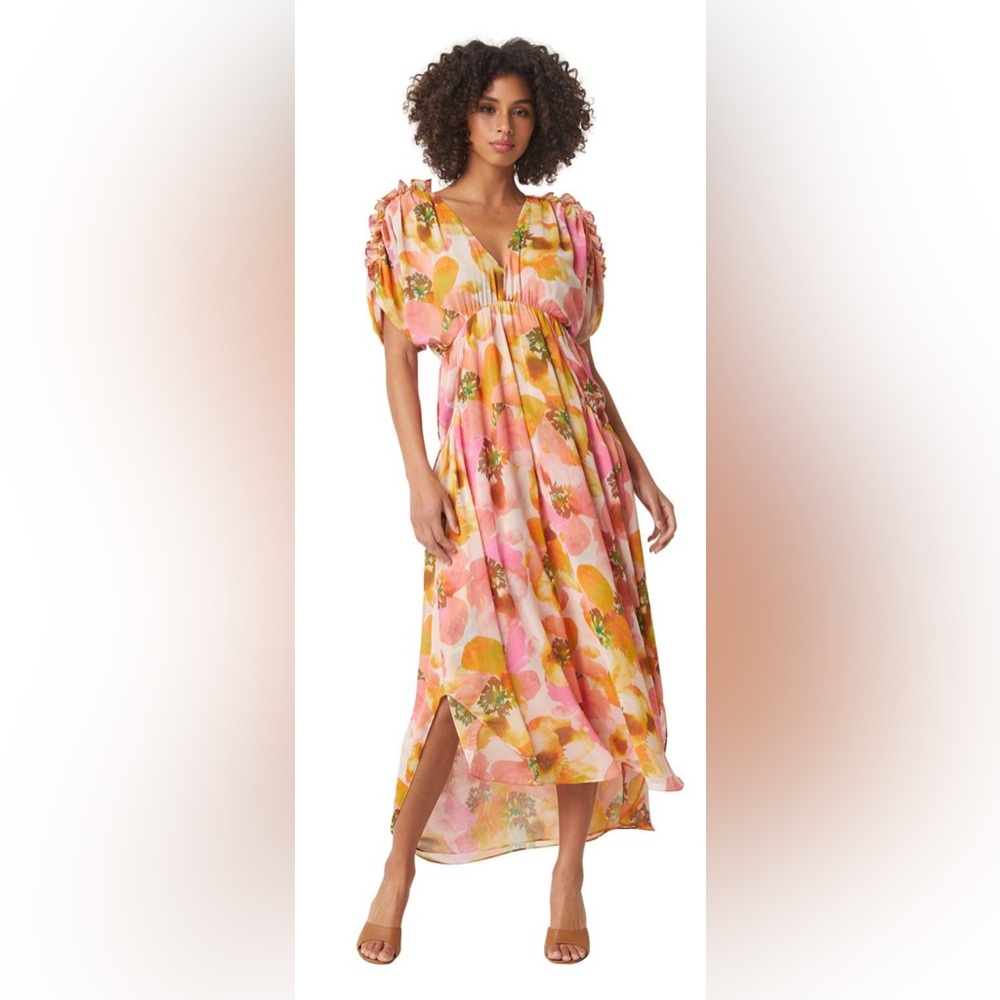 MISA los angeles Golden Poppy Dress size Small NWT